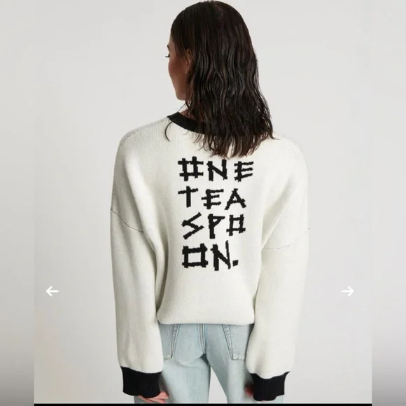 One Teaspoon NWT NUIT NOIRE Batwing Sweater  SZ M 2024 Collection - Picture 3 of 7